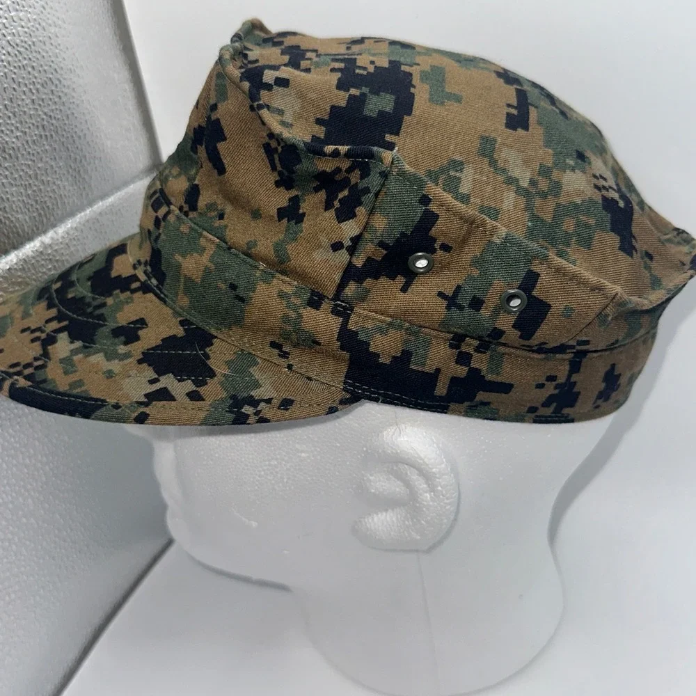 USMC Woodland‎ MARPAT Garrison Cover Military Cap Small Cotton Nylon Twill